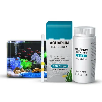 Six and One Aquarium Water Quality test Paper Hardness Residual Chlorite test Strip Acid Alkaline PH