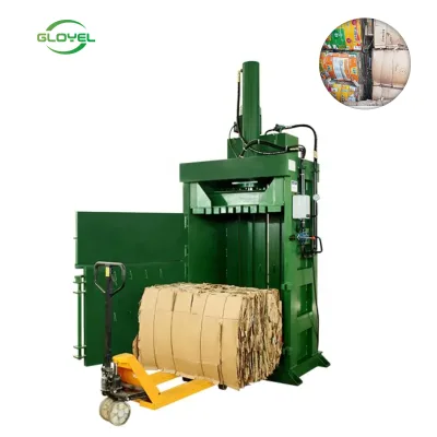 New Cotton Hay Waste Paper Hydraulic Vertical Baling Equipment