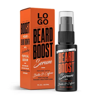 Beard Growth Serum Natural Beard Care with Biotin for Healthier Thicker Fuller for Mens Grooming Facial Hair Serum