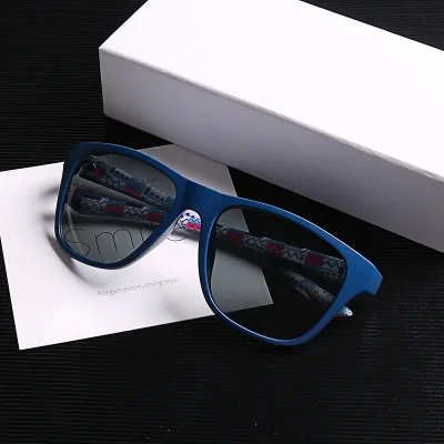 2021 Custom Sports Sunglasses with High Quality Polarized Lens Available in Blue White Gold Red Yellow Frames