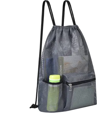 Basketball Sport Equipment Storage Bag Drawstring Backpack for Beach Swimming Toys Gym