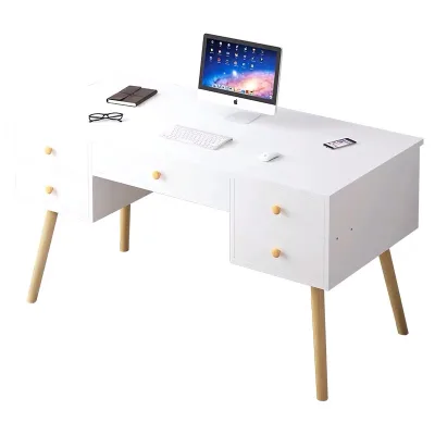 Nordic Modern Wooden Children's Study Table Chair Computer Table Desk For Home Use