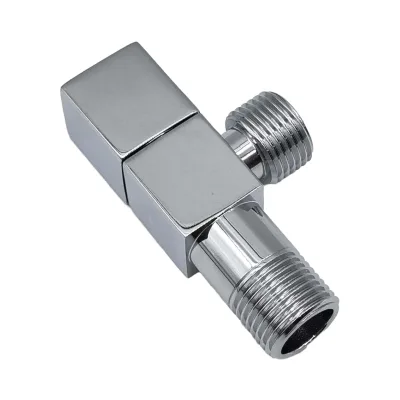 Heavy Duty Brass Square Angle Valve Set Quick Open Water Stop Valve for Water Heater Sink Toilet Washing Machine