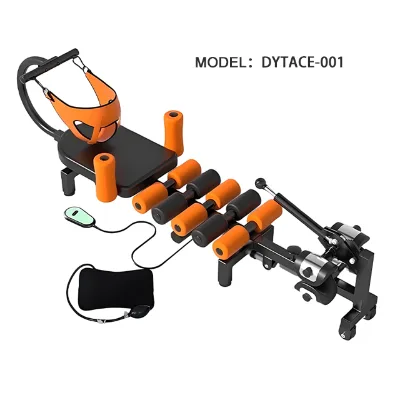 Home-use Adjustable Cervical and Lumbar Spine Relief Device Leg Stretcher and Waist Traction Unit