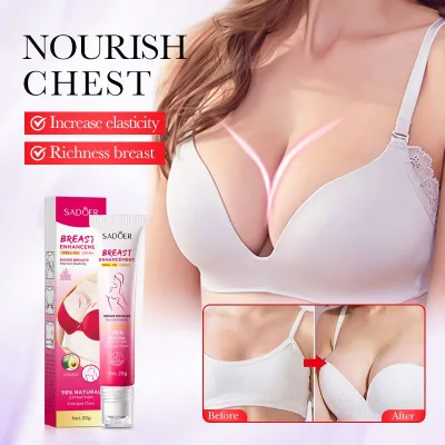 SADOER Private Label Hot Selling Big Boobs Breast Enhancement Roll-on Cream Breast Lift Firming Massage Big Breast Cream