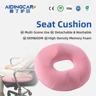 Wholesale Non-Slip Oblong Coccyx Seat Cushion Memory Foam Car/Office Chair Cushion Removable Washable Anti-Dust Mite Tailbone