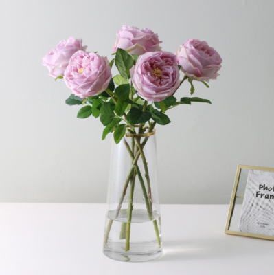 Artificial Single Austin Rose Bouquet Single Hand Moisturizing Peony Rose Artificial European Rose