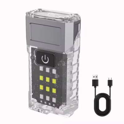 Folding Magnet Warning Lights Power Display Aluminum Alloy Abs Rechargeable Torches Flashlight Led Work Camping Light
