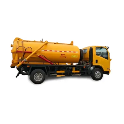 Chinese Manufacture 5m3 Manual Transmission Diesel Engine Vacuum Sewage Suction Sludge Transportation Truck New
