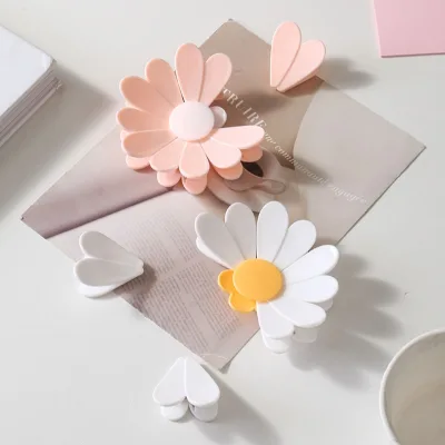 Modern Daisy Bag Clips Refrigerator Magnets-Lightweight Reusable Food/Snack Sealing Clips Flower Petal 3D for Home Storage