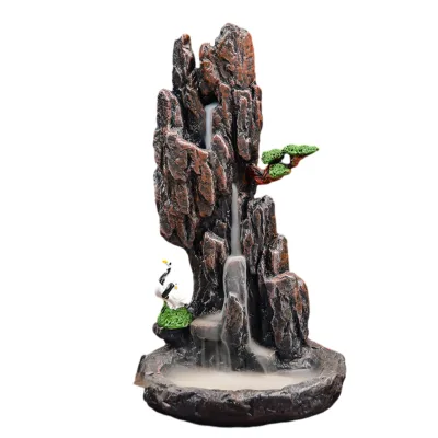 Incense burner Backflow Holder Ceramic Incense burner Fountain Porcelain Home Office Decor Handmade