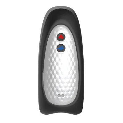 Aphrodisia Rechargeable IPX5 Waterproof Vibrating Stroker Warming Function Silicone Personal Wellness Massager for Stimulation