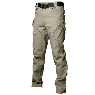 Wholesale Mens' Tactical Cargo Pants Ripstop Work Trousers Custom Outdoor Hiking Training Work Pants with Multi-pockets