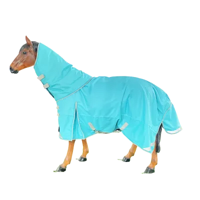 Equestrian 1200D Rip Stop Turnout Blanket Waterproof and Windproof Winter Horse Rug Cotton Filling for Keeping Horses Warm