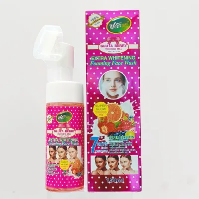 Gluta Berry Foaming Face Wash 150ml Berry Fruit Extract Gentle Foam Cleanser Clean Pore Refreshing Daily Facial Care