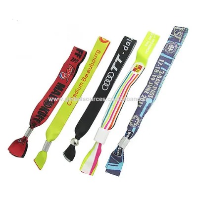 Woven Wristband, made of polyester, used for promotional purposes