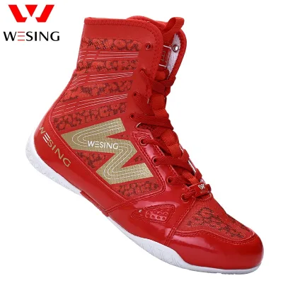 Lightweight Footwear Breathable Professional IBA Approved Men Boxing Shoes for Competition