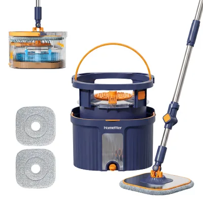 Homettler CoolMop PRO Mops Clean Dirty Separation for 360 for Bucket Set Telescopic Handle Self-Wringer Cleaning Equipment