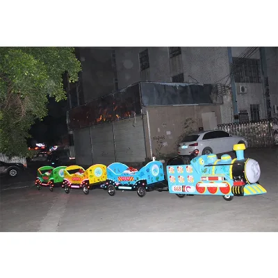 Wholesale Made Amusement Park Ride Barrel Land Passenger Trackless Train for Sale