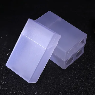 Wholesale Moisture-proof Sweatproof Pressure-proof 20-piece Plastic Cigarette Box Clamshell Plastic Transparent Cigarette case