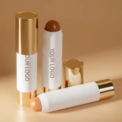 Custom Perfect Face Creamy Foundation Contour Stick Without Logo for Black Skin Long Lasting Private Label Shade Contour Stick