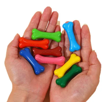 Wholesale Safe Non-Toxic Bone-Shaped Crayons for Kids Early Learning Drawing Toys Bright Colors Crayons for Classroom Activities