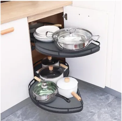 Goldmine Kitchen Corner Baskets S-shape Soft Close Magic Corner Cabinet Drawers Kitchen Cabinet Storage Trays