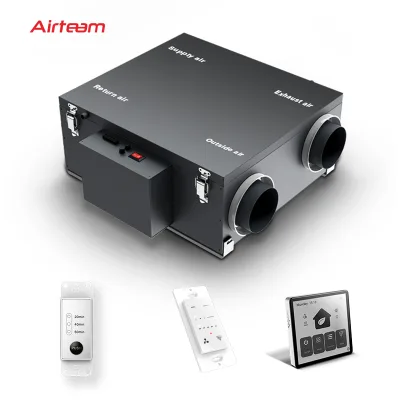 Residential Energy Recovery System HVAC System ERV Heat Energy Ventilation Recuperator