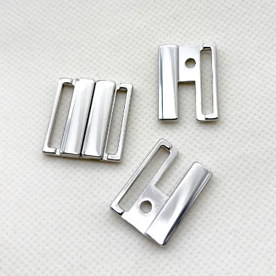 Wholesale Zinc Alloy Silver Decorative Bikini Buckles Connection Clasps