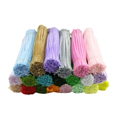 100PCS Pipe Cleaners for Craft Rollwool Pipe Cleaners 6mm Wool Pipe Cleaners Pipe Cleaner 6mm Chenille Stems Craft Supplies
