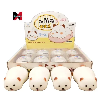 Puppy Cute Animal Mochi Slow Rebound Stress Venting Decompress Squeeze Toy Wholesale Plastic Crafts