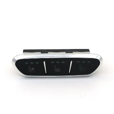 Factory Customized  Seat Heating Switch  Three-key Switch   and Massage Chrome Plated Seat Adjustment Button Switch