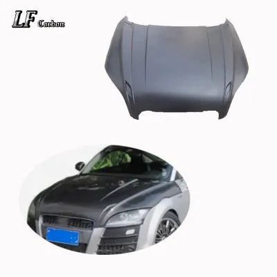 High Quality Real Carbon Fiber Front Hood Bonnet Fit for Audi TT R8 Exterior Accessories