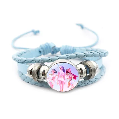 Hot Sales Kpop Demon Hunter Kpop Jewelry for Girls Leather Rope Fashion Charm Handmade Beaded Jewelry DIY