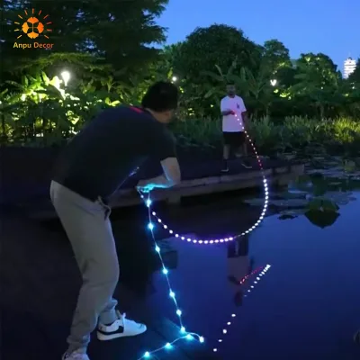 ANPU Pixel RGB PFU LED String Fairy Lights Dimmable with Remote Controller RGB Fairy Led Lights Cortina De Luces