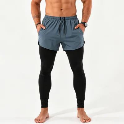 Men Lightweight Flat Front Spring Shorts,Casual Athletic Short Pants for Fitness Daily Activities,OEM Custom Logo Available