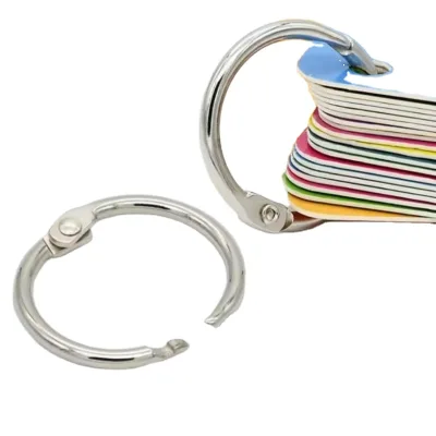 Wholesale Customization Catalogue Book Ring Silver Iron Metal Photo Book Ring Nickel Round Binder Ring