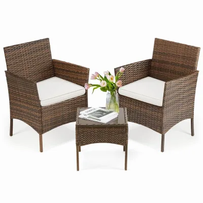Contemporary Custom Garden Sofa Furniture Set Cheap Outdoor Waterproof Synthetic PE Wicker Rattan Eco-Friendly