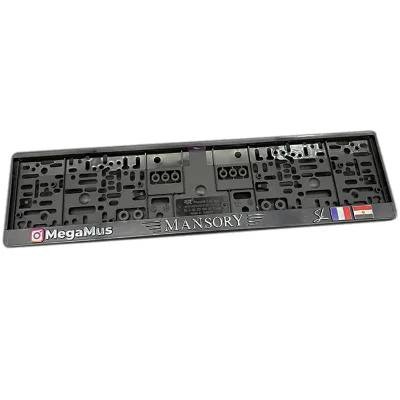 Custom 3D logo Raised European License Plate Frame Full Color Printing Dubai Size Russia Size