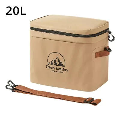 Waterproof 20L Thermal Camping Sling Lunch Picnic Cooler Bag with Logo Printed for Food