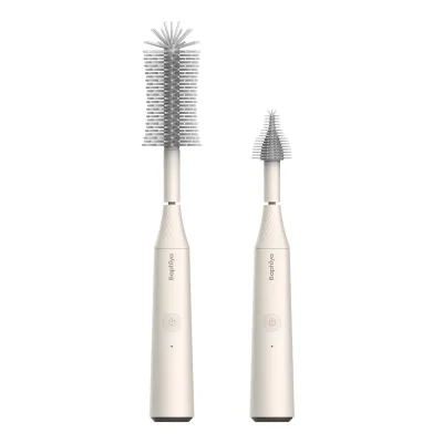 Electric Rechargeable Automatic 360 Rotary Food Grade Bottle and Nipple Brush Baby Milk Bottle Brush Nipple Cleanser Kit