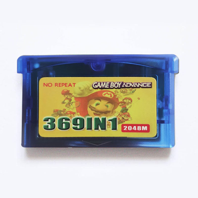 369 in 1made in China Games Multi Cart Cartridge Games Card FREE Protective case for Gameboy Advance