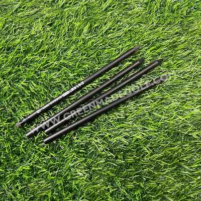 Long Short Wooden Golf Pencil with Without Eraseer Promotion Custom Logo Printed Full Black Wooden Pencil HB School Pencil