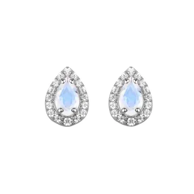4*6mm Oval Cut Blue Moonstone Rough Custom Silver Jewelry