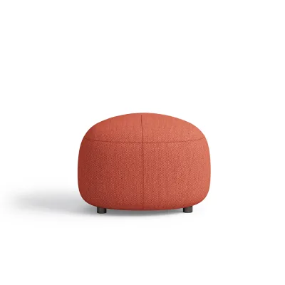 Best Price Manufacture Colorful Fabric Puffy Sectional Sofa Bench High Density Foam Stone-Shape for Hotel Lobby Public Area