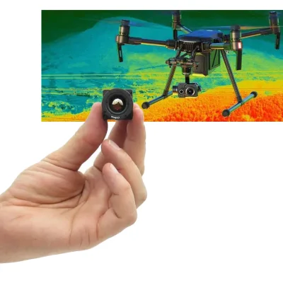 U02 384*288 Drone Thermal Imager Module Ir High Tech Infared Analog Camera With 6 Types Optional Color Palettes 1300m Detection
