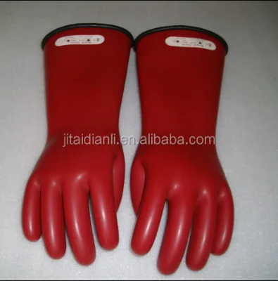 High Voltage Electrical Latex Safety Rubber Insulating Gloves