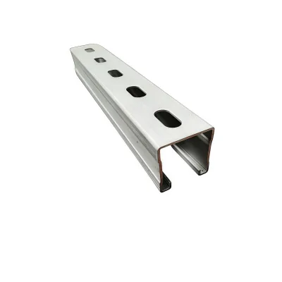 Lightweight Galvanized Aluminum Alloy C Channel Profiles Slotted Ribbed Steel Rail Pipe Hanging Bracket AiSi Standard Cutting