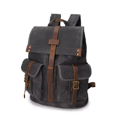 New Arrival Eco Friendly Sport Outdoor Hiking Casual Business Travel Laptop Waterproof Canvas Backpack