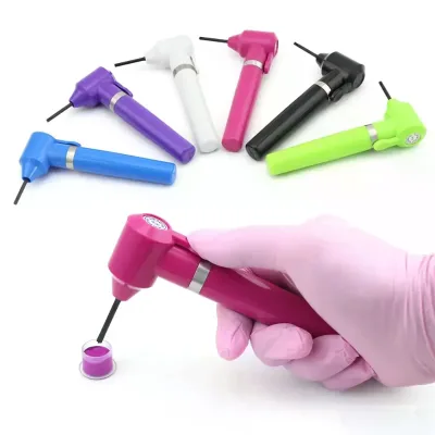 Plastic Tattoo Ink Pigment Mixers with 5pcs Ink Mixing Rods Eyebrow Color Tattoo Mixer Suitable for Permanent Body Makeup